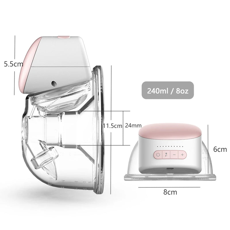 Bomba Aspiradora de Leite Elétrico Bebebao - Discreto, Eficiente e Confortável para Mães Modernas