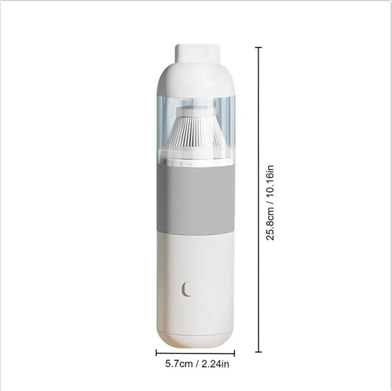 Aspirador de Pó Portátil e Recarregável para Carro e Casa - Dual Purpose Sem Fio