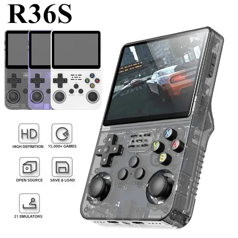 Console de Video Game Retro R36S – Diversão Clássica na Palma da Sua Mão!