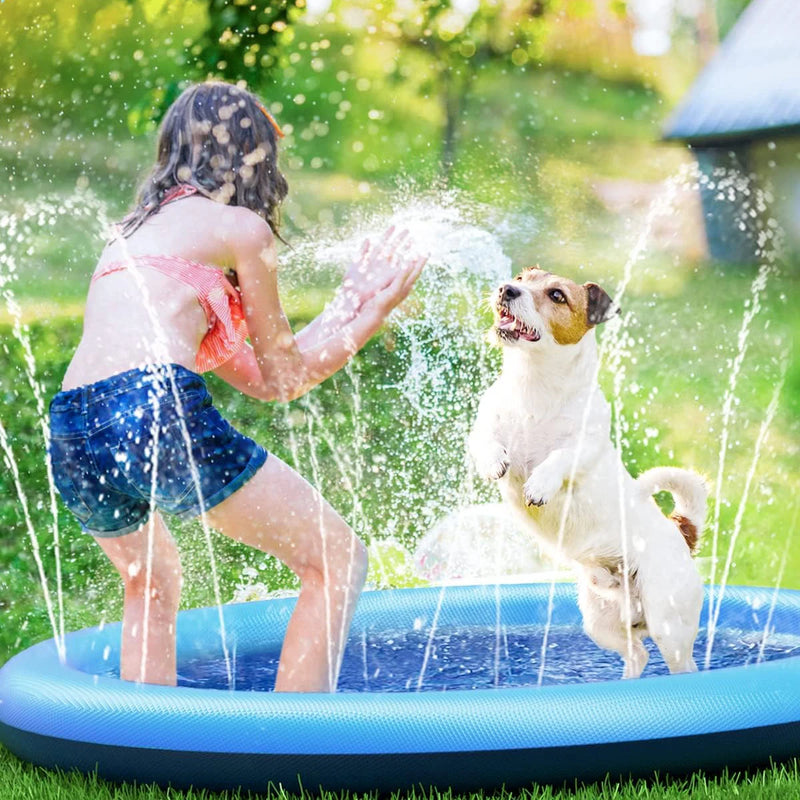 Tapete Splash Pad antiderrapante para cães Pet 170cm