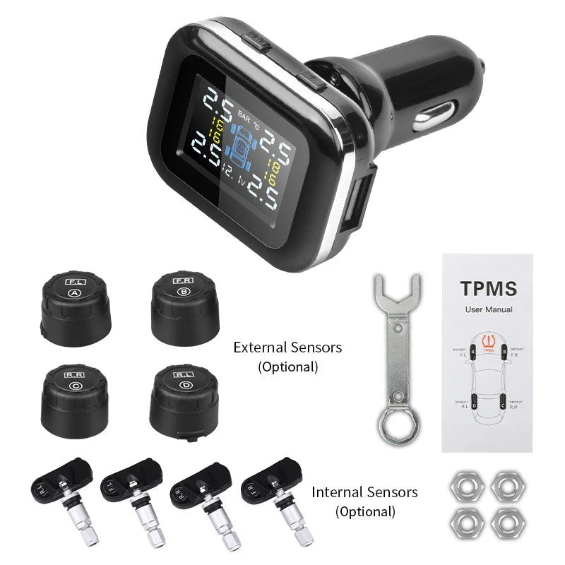 Sistema de Monitoramento de Pressão dos Pneus Srnubi TY-D10